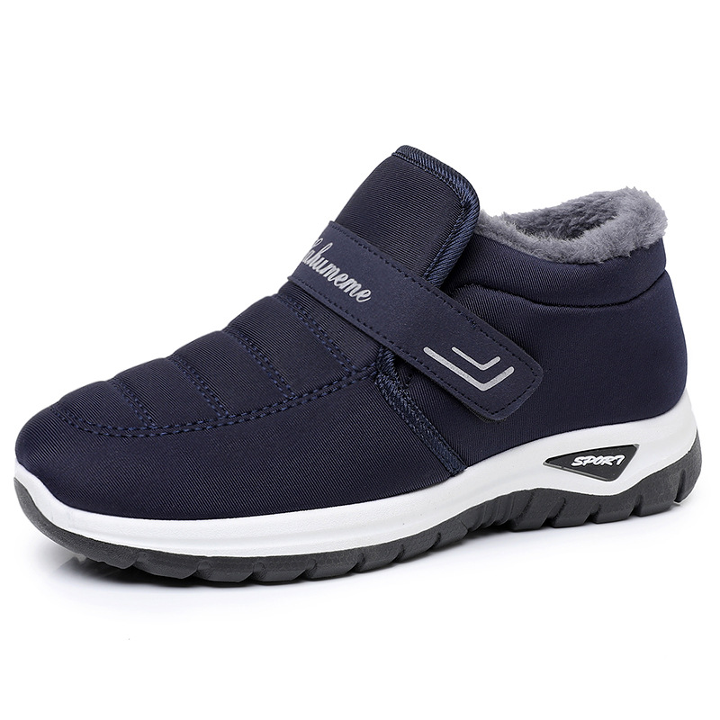 Women's warm fleece-lined Velcro shoes