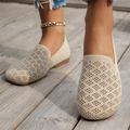 Women's Hollow Knit Breathable Slip-On Flat Loafers