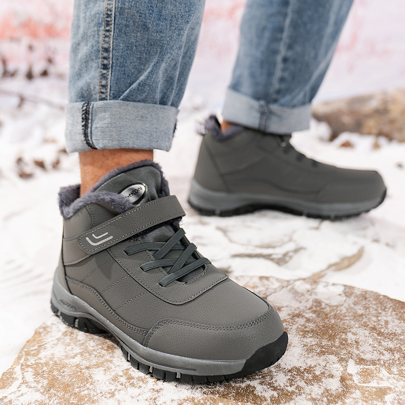Adjustable Velcro Fleece Winter Boots