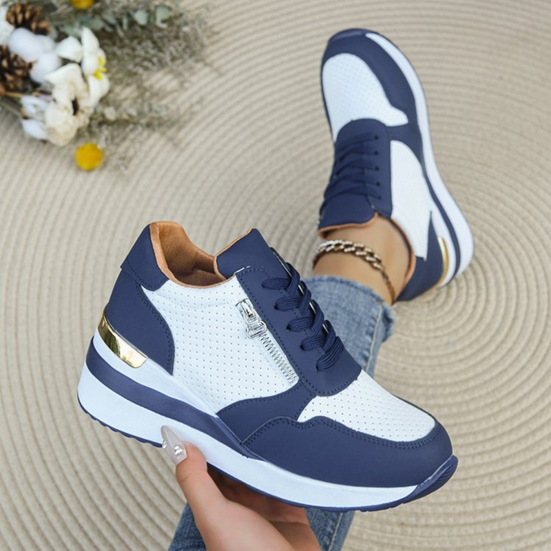 Women’s Color Block Hidden Wedge Sneakers