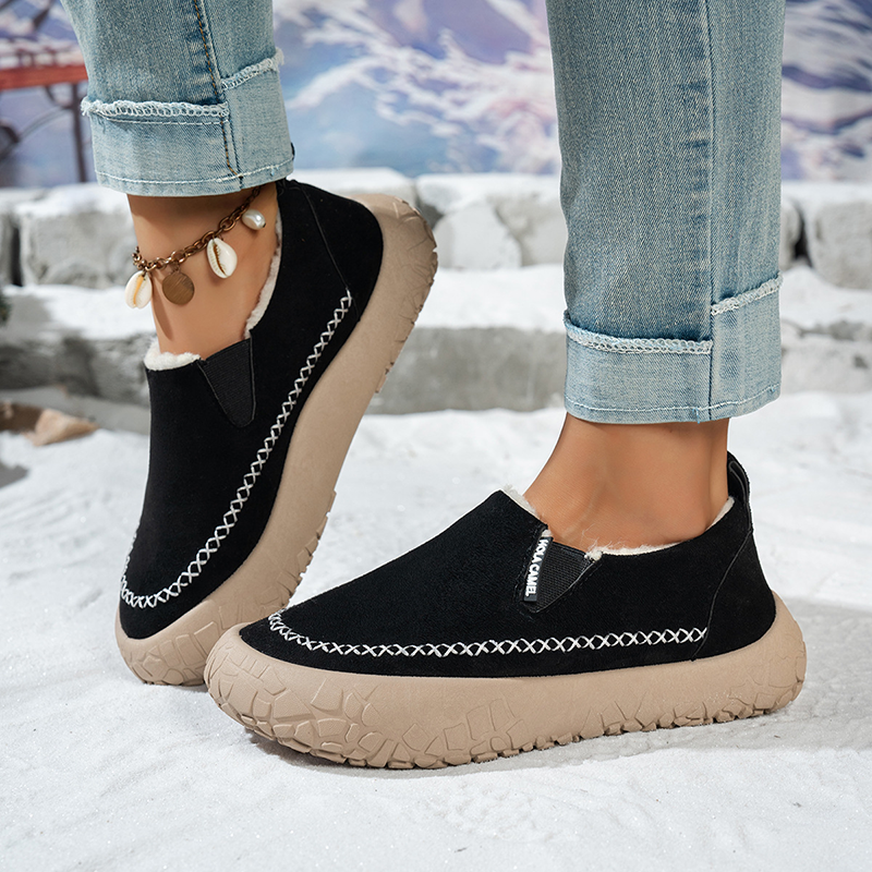 Women Fleece Lined Slip On Moccasin Shoes