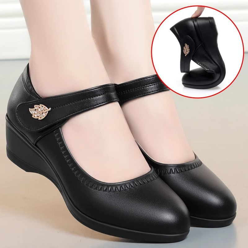 Women's Wedge Heel Mary Jane Shoes