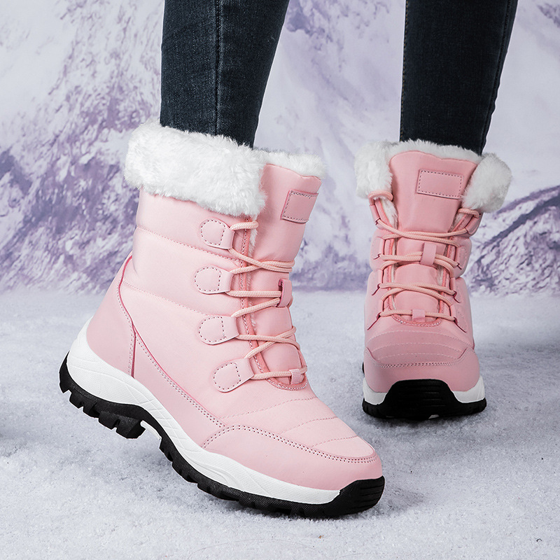 Women's Mid-Calf Winter Boots with Warm Fleece Lining