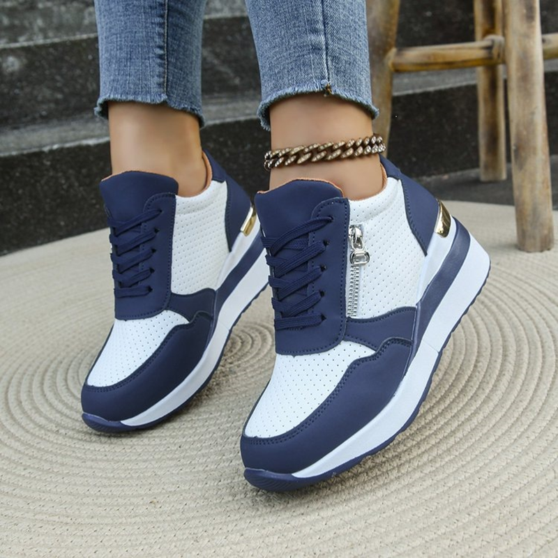 Women’s Color Block Hidden Wedge Sneakers