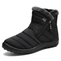 Women's Waterproof Quilted Snow Boots with Side Zipper