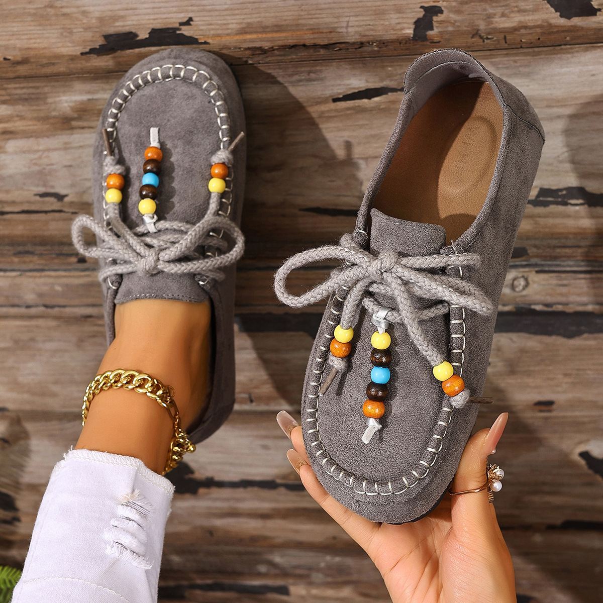 Women's Boho Vintage Flat Shoes