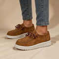 Lace-Up Platform Loafers