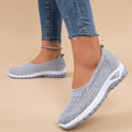 Women's Lightweight Breathable Fly-Knit Slip-On Walking Shoes